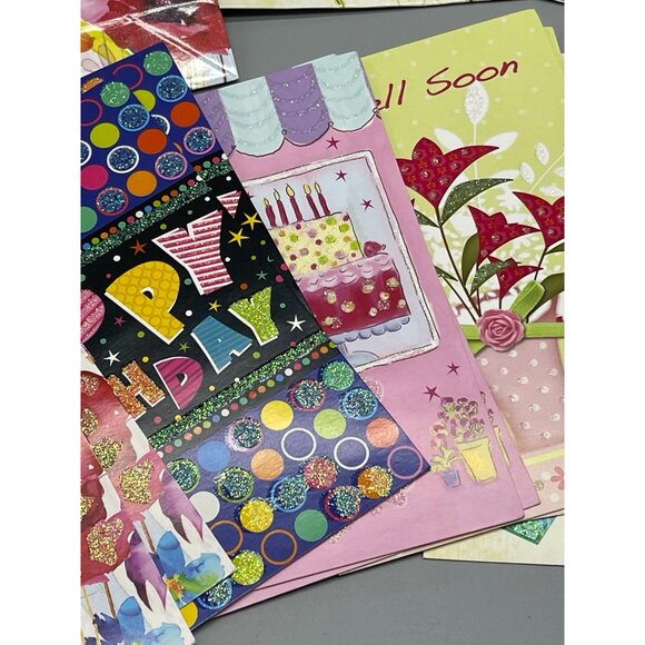 Gem Stone Deluxe Card and Bag Set 10 cards with envelopes 3 large bags READ NEW - Picture 6 of 12